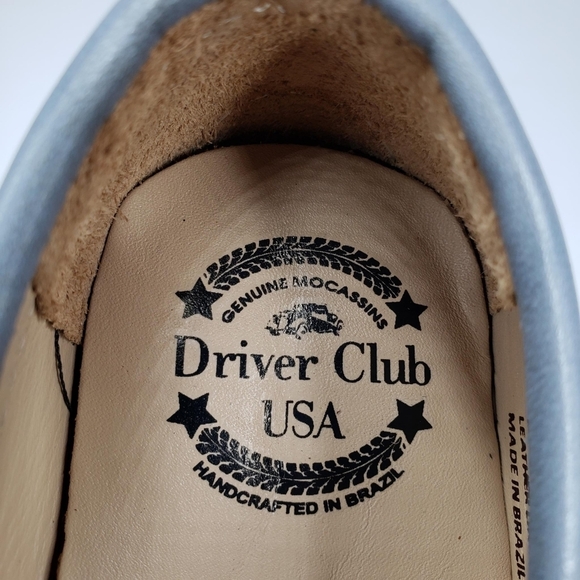 Driver Club USA | NIB Naples 2 Powder Blue Leather Preppy Loafers Girl's 13.5 - Picture 12 of 15